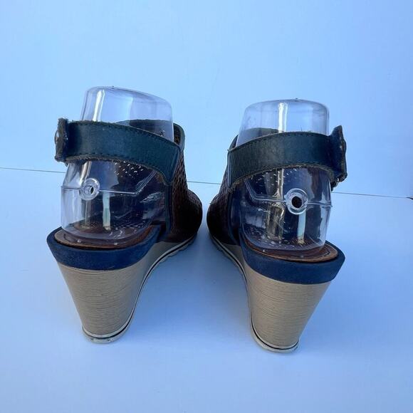 PIKOLINOS 38 (7 1/2) women’s sandals, leather, wedge heel - Picture 4 of 11